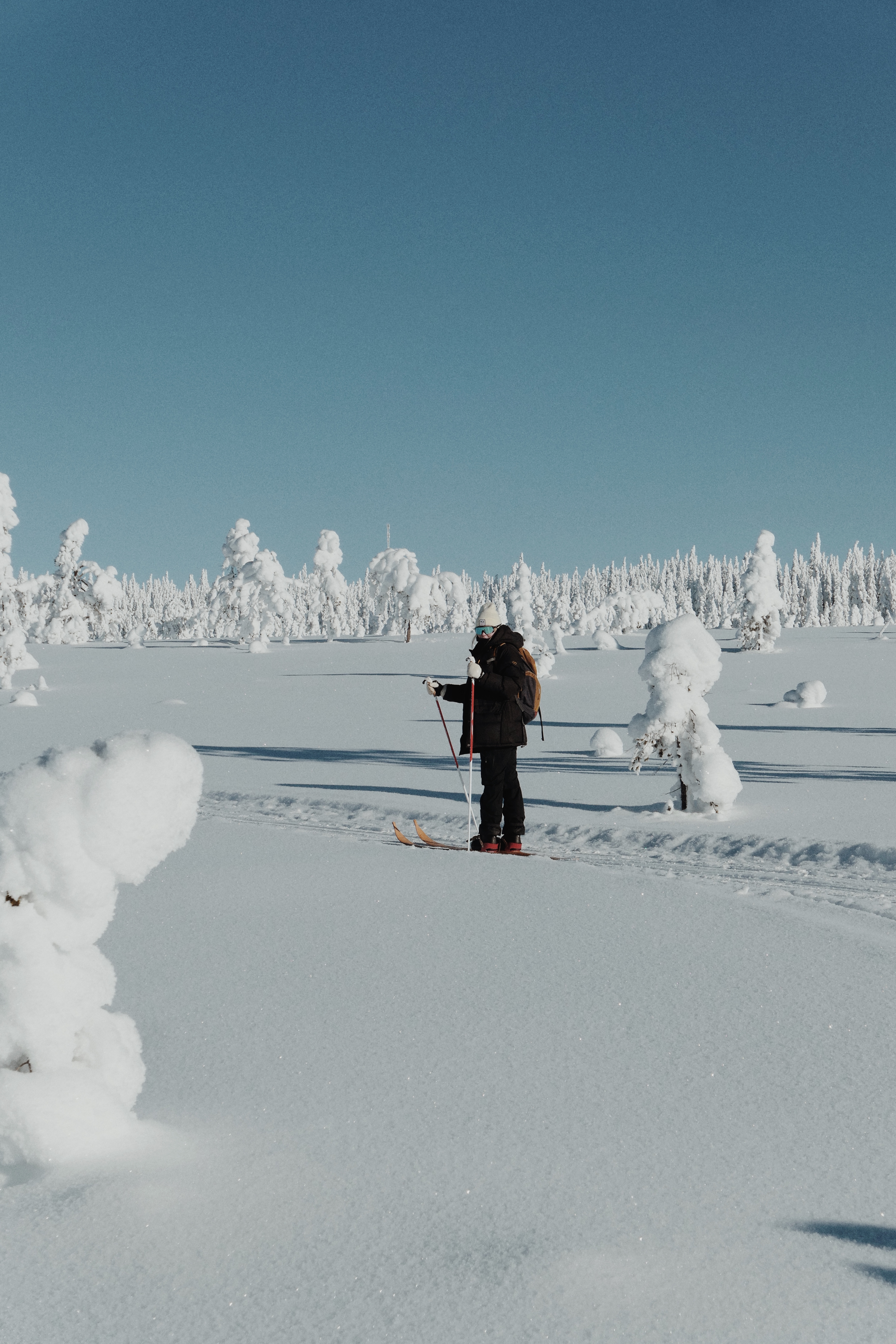 Skidåkning i Koppången, Orsa Finnmark