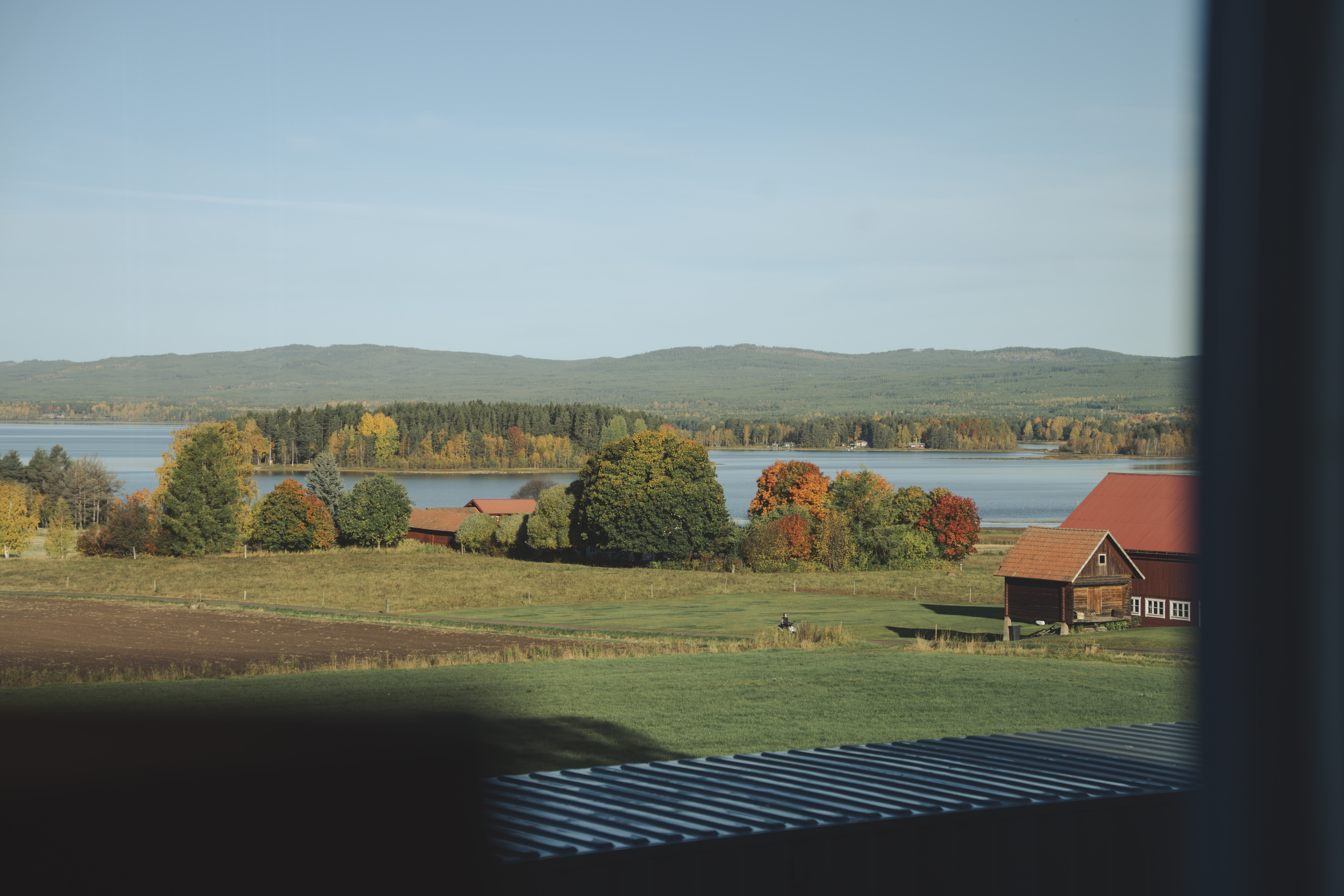View over Lake Orsasjön from Hotell Kungshaga