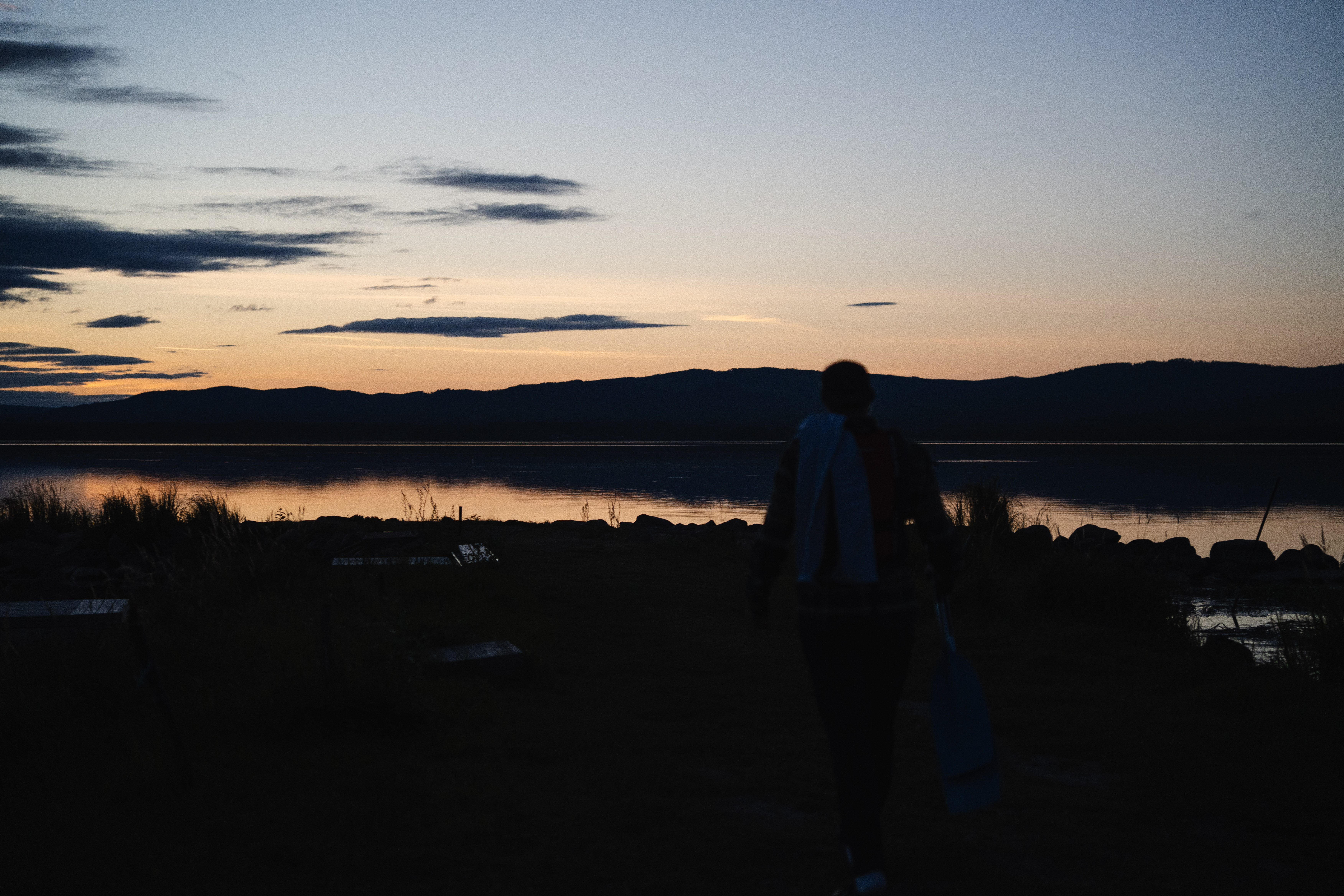 Paddling på Orsasjön