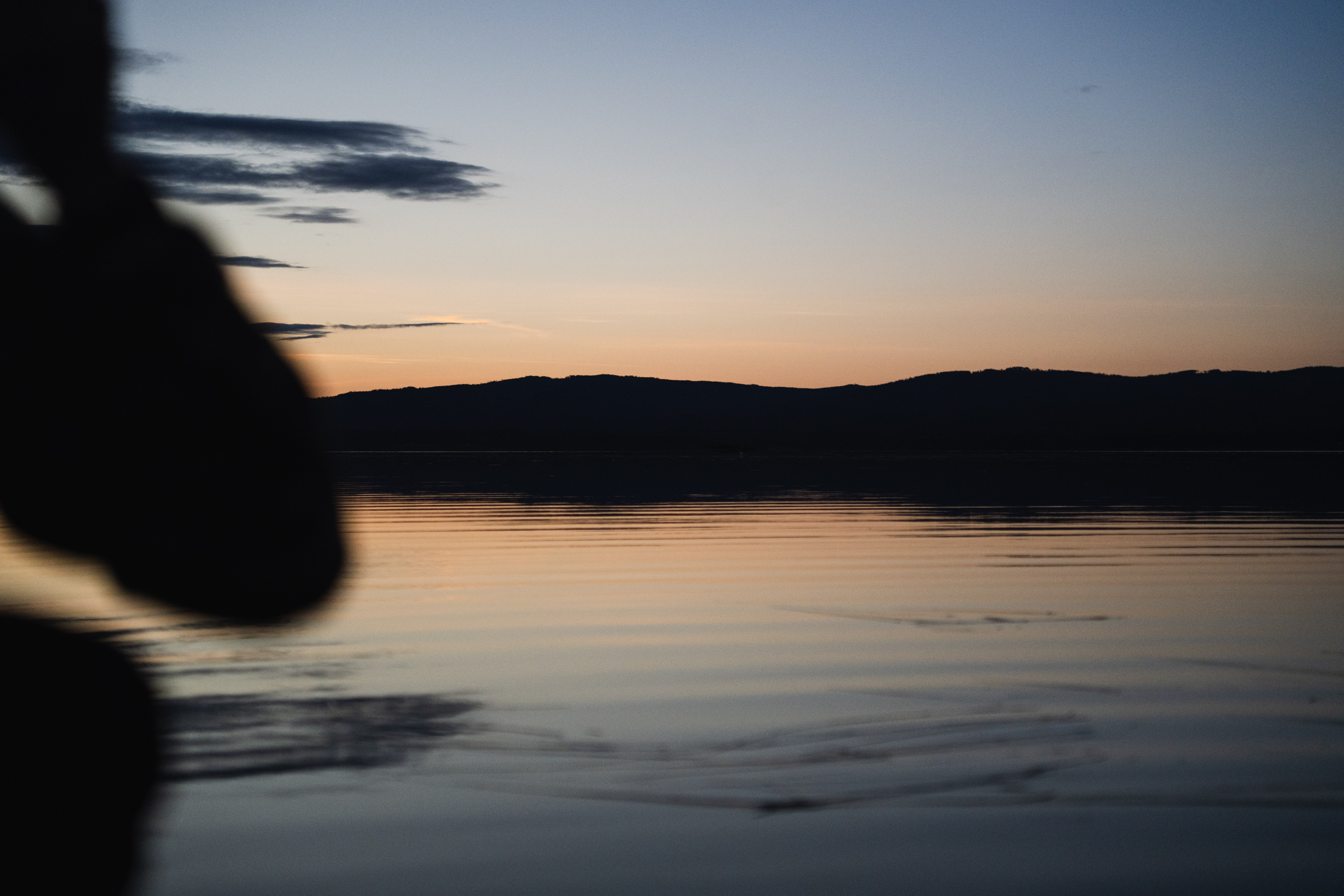 Solnedgång över Orsasjön