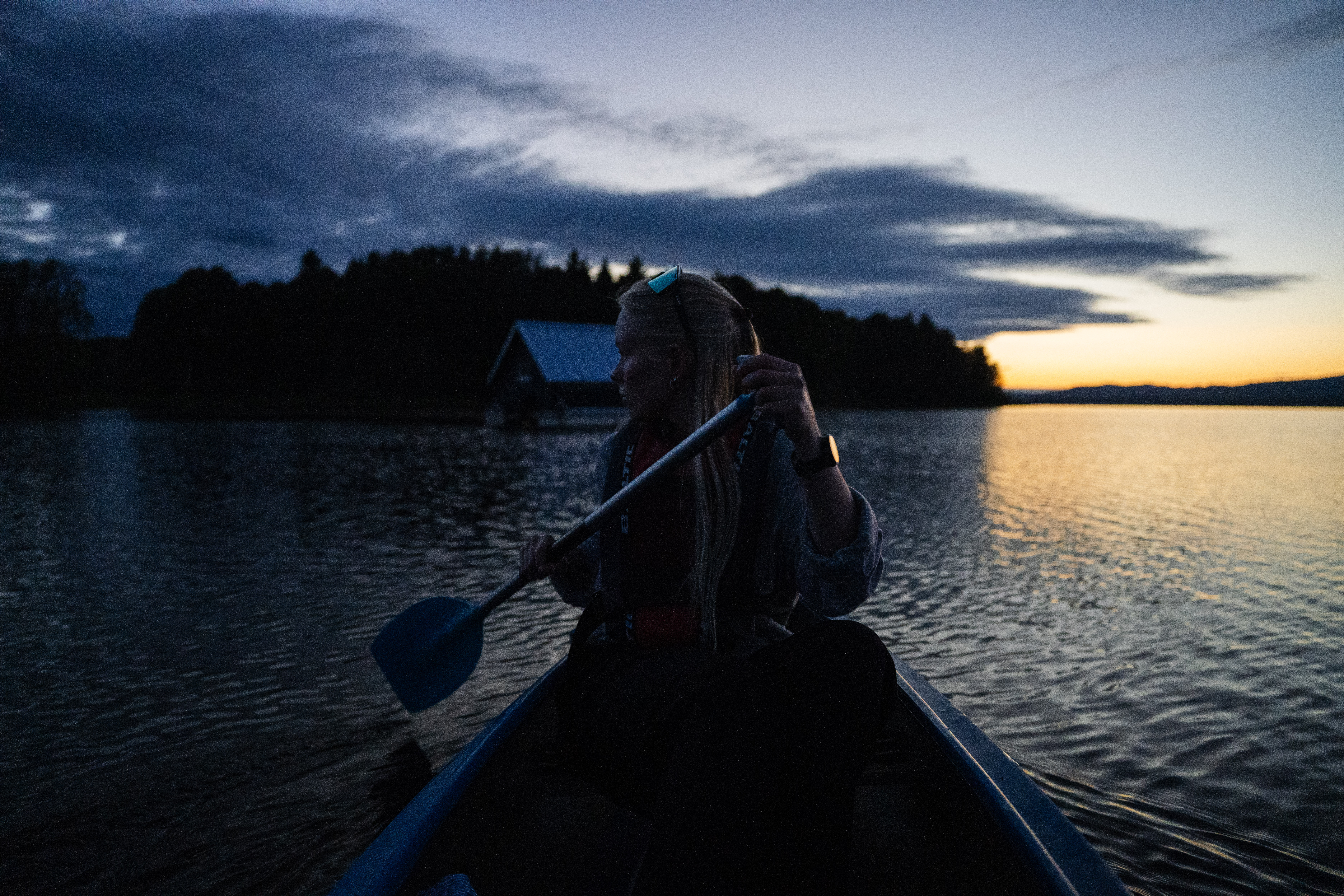 Paddling på Orsasjön