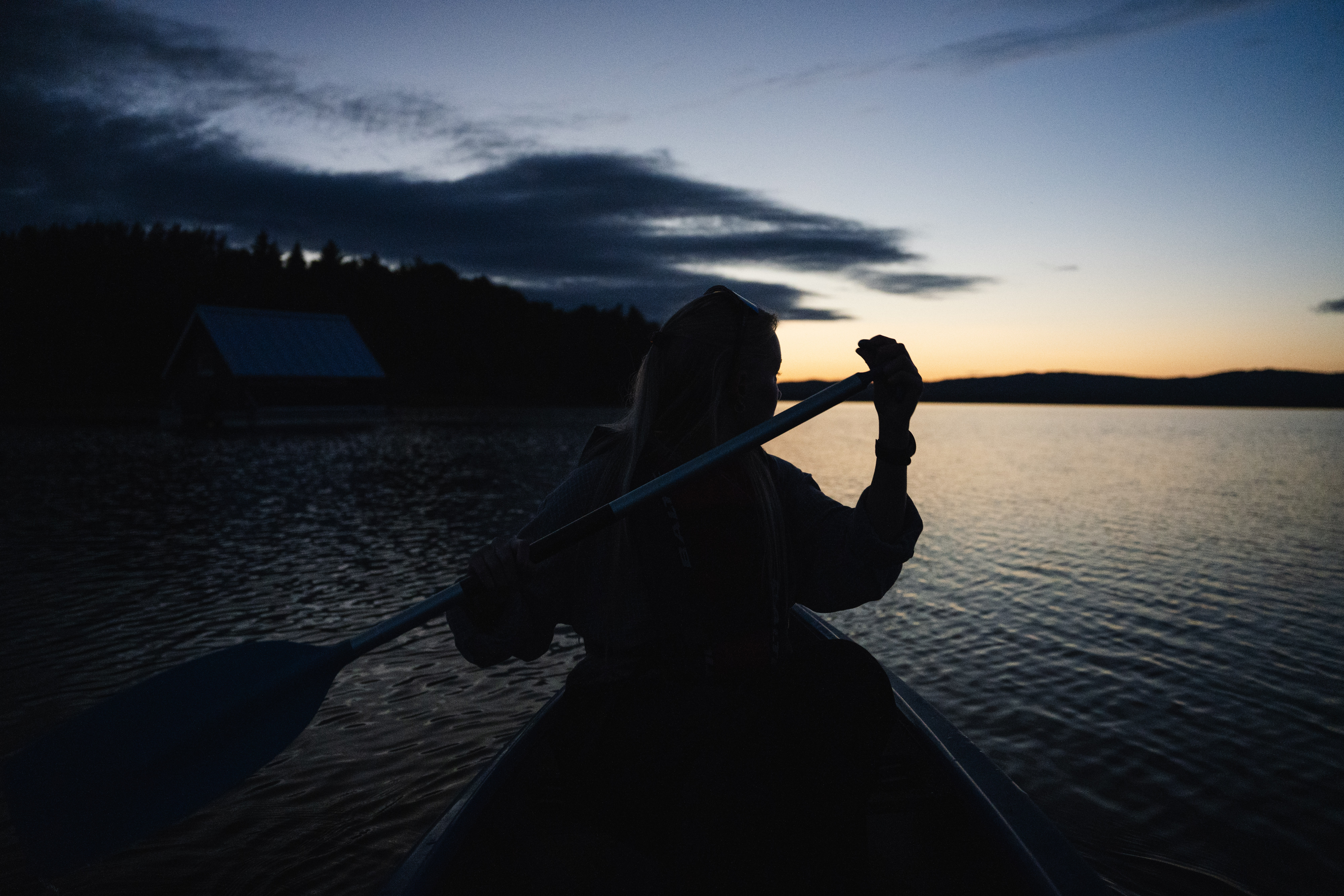 Paddling på Orsasjön