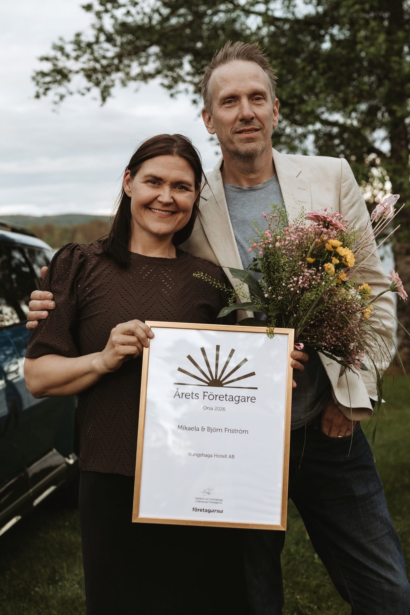 Mikaela och Björn Friström, Årets Företagare i Orsa 2026